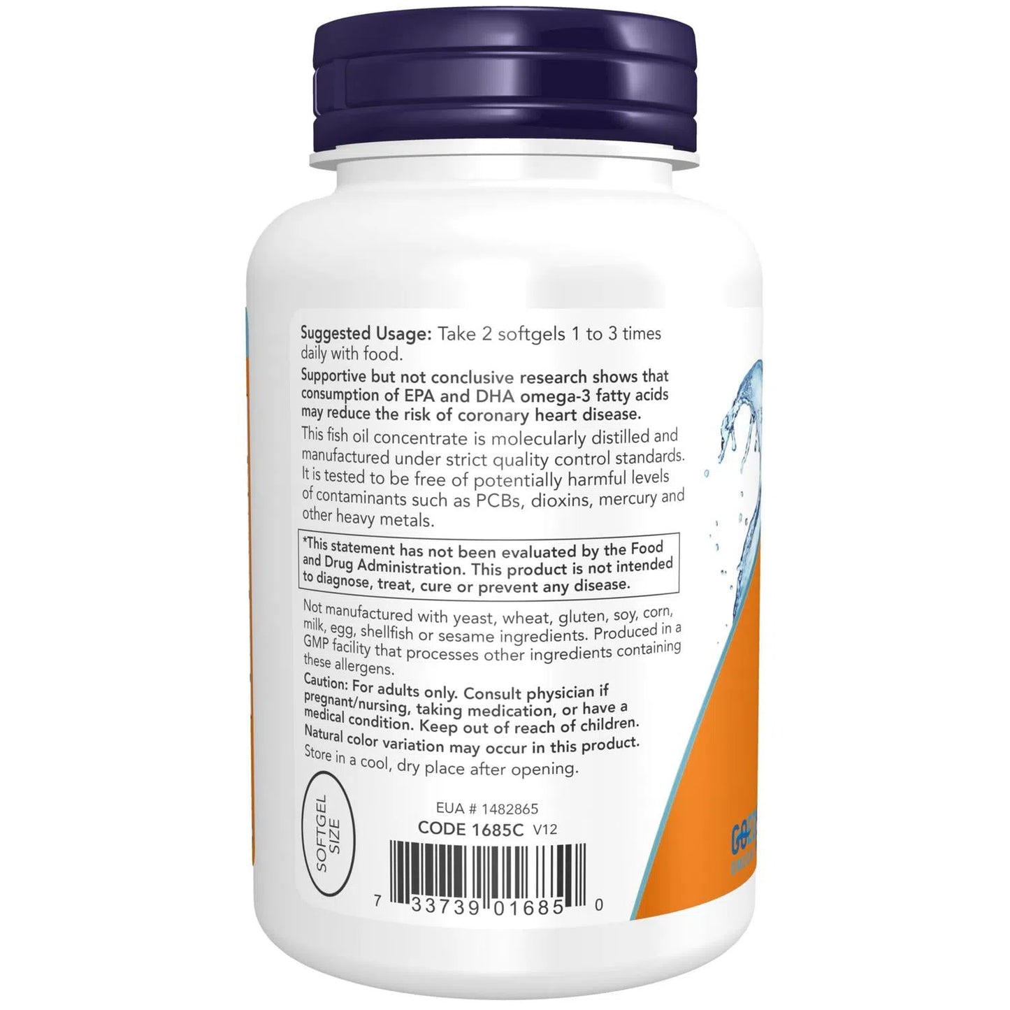Aceite de pescado con Omega-3 en mini geles, 180 Softgels – NOW Foods-Wellu