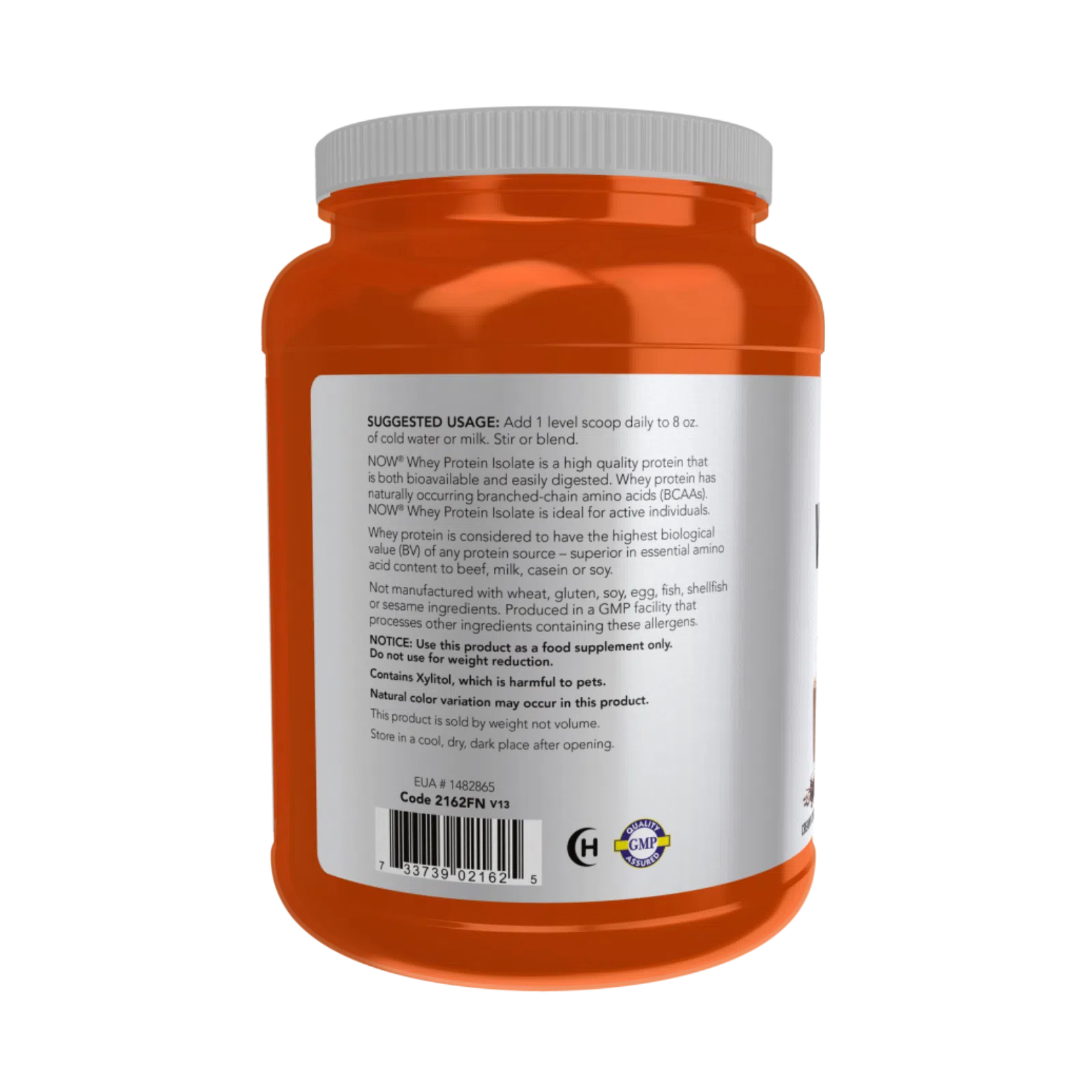 Aislado de proteína de suero, polvo cremoso de chocolate, 1.8 lbs. – NOW Foods-Wellu