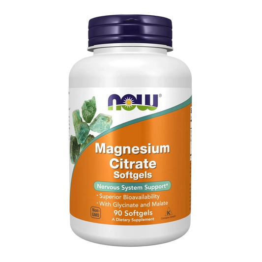 Citrato de magnesio, 90 Softgels – NOW Foods-Wellu