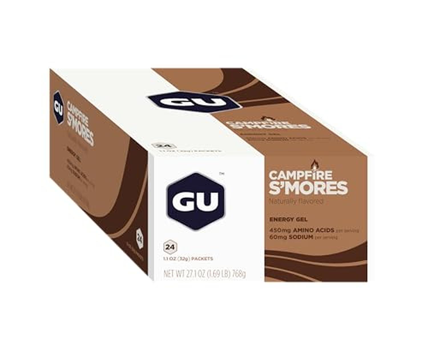 GU Gel Energía, Campfire S´mores 768g (24 gels 32g) – GU Energy-Wellu