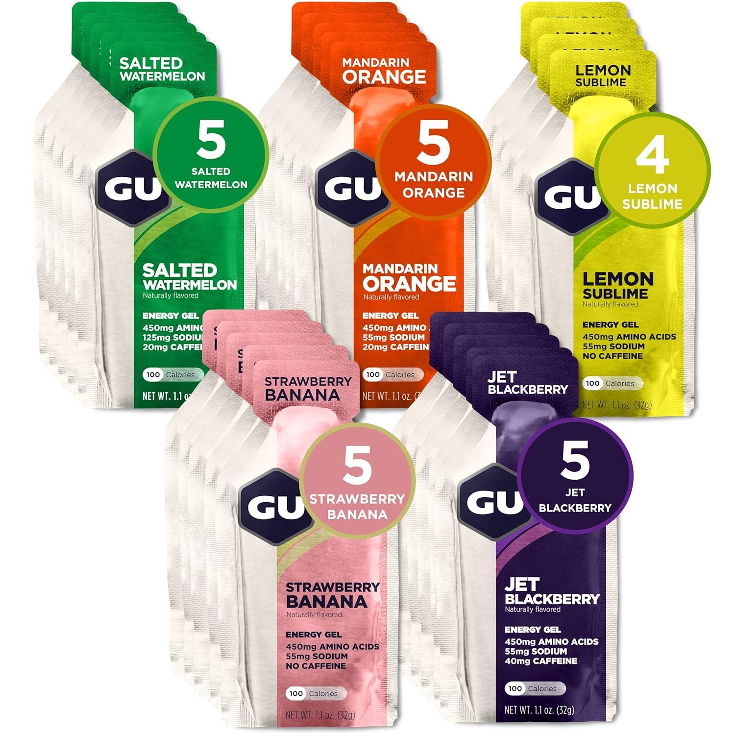 GU Gel Energía, Surtido 768g (24 gels 32g) – GU Energy-Wellu
