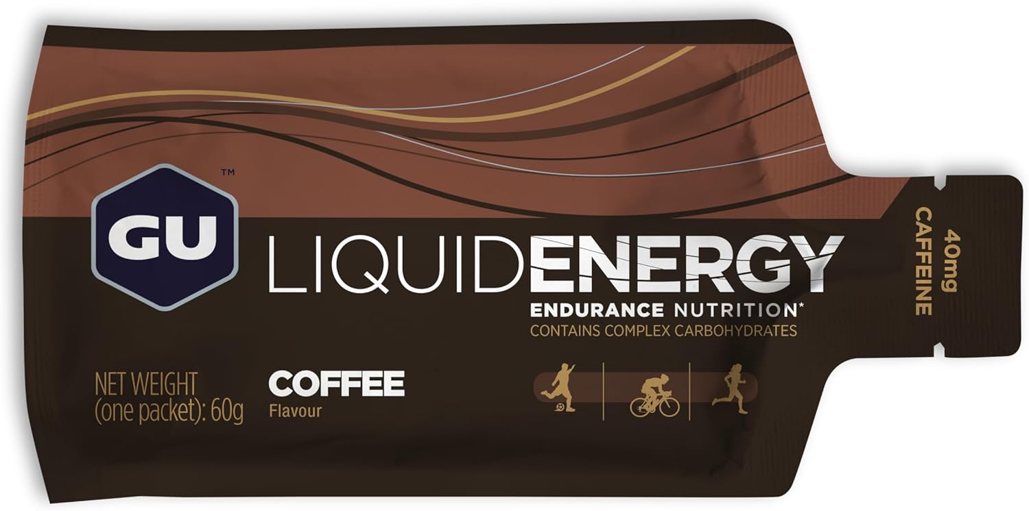 GU Liquid Energía, Coffe (40 mg Cafeína) 1,440g (24 gels 60g) – GU Energy-Wellu