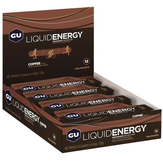 GU Liquid Energía, Coffe (40 mg Cafeína) 1,440g (24 gels 60g) – GU Energy-Wellu