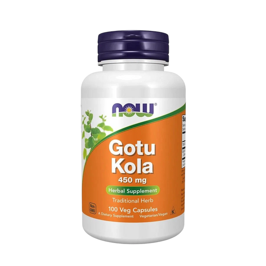 Gotu Kola 450 mg, 100 Vegcaps – NOW Foods-Wellu