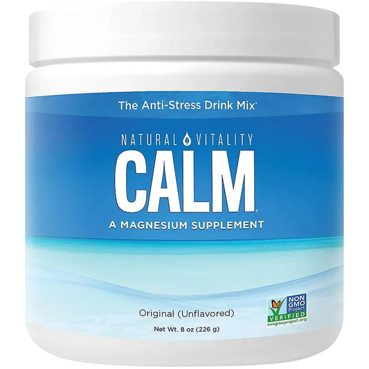Magnesio 350mg, 226 g (8 oz) Natural – Natural Vitality CALM-Wellu
