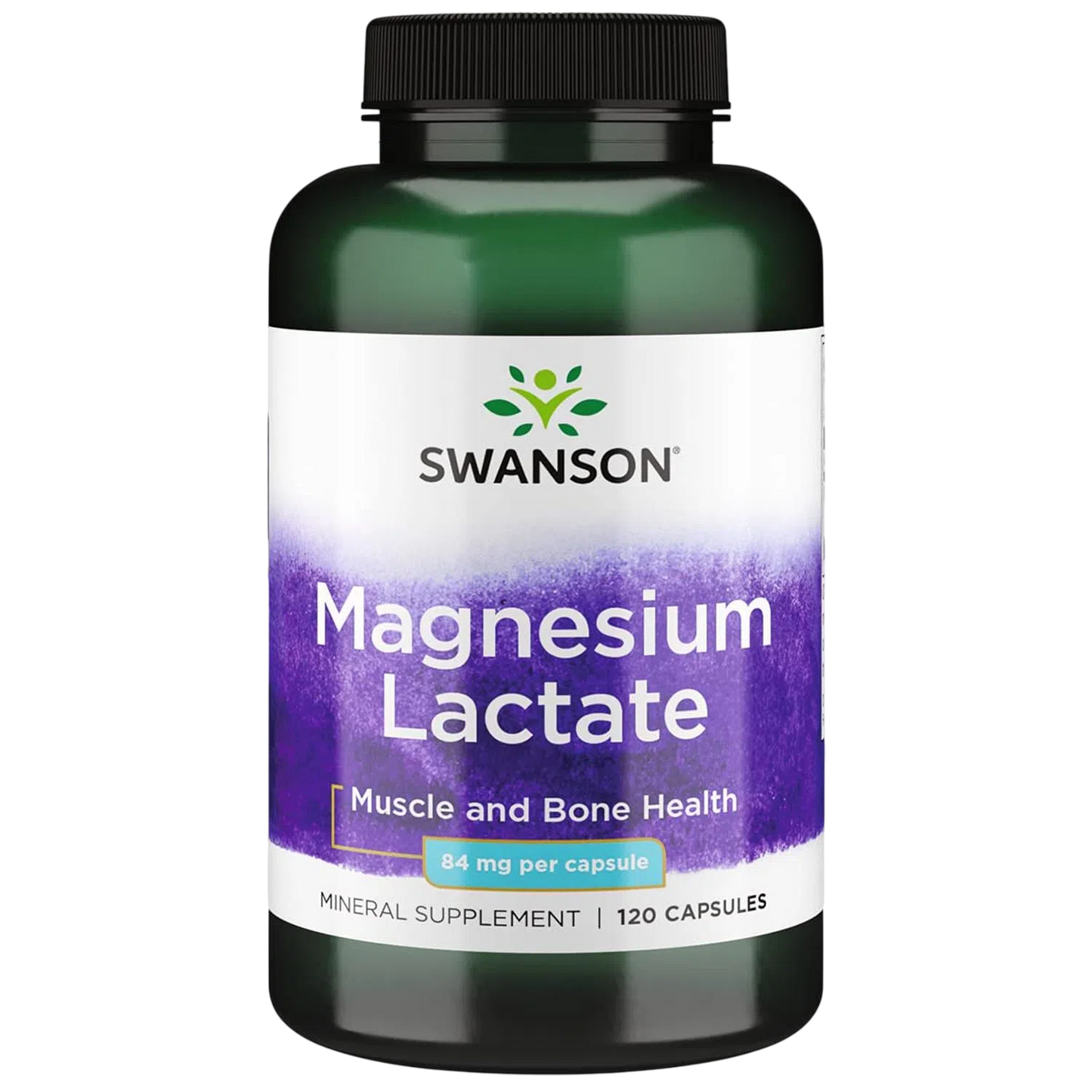 Magnesio (Lactato) 84mg, 120 Caps – Swanson-Wellu