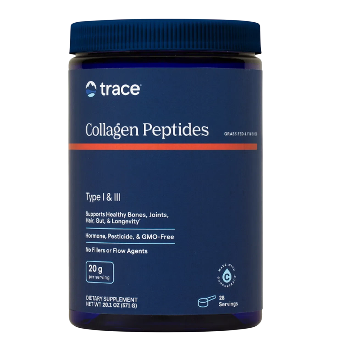 Péptidos de Colágeno, 571 gr (20.1 oz) – Trace Minerals-Wellu