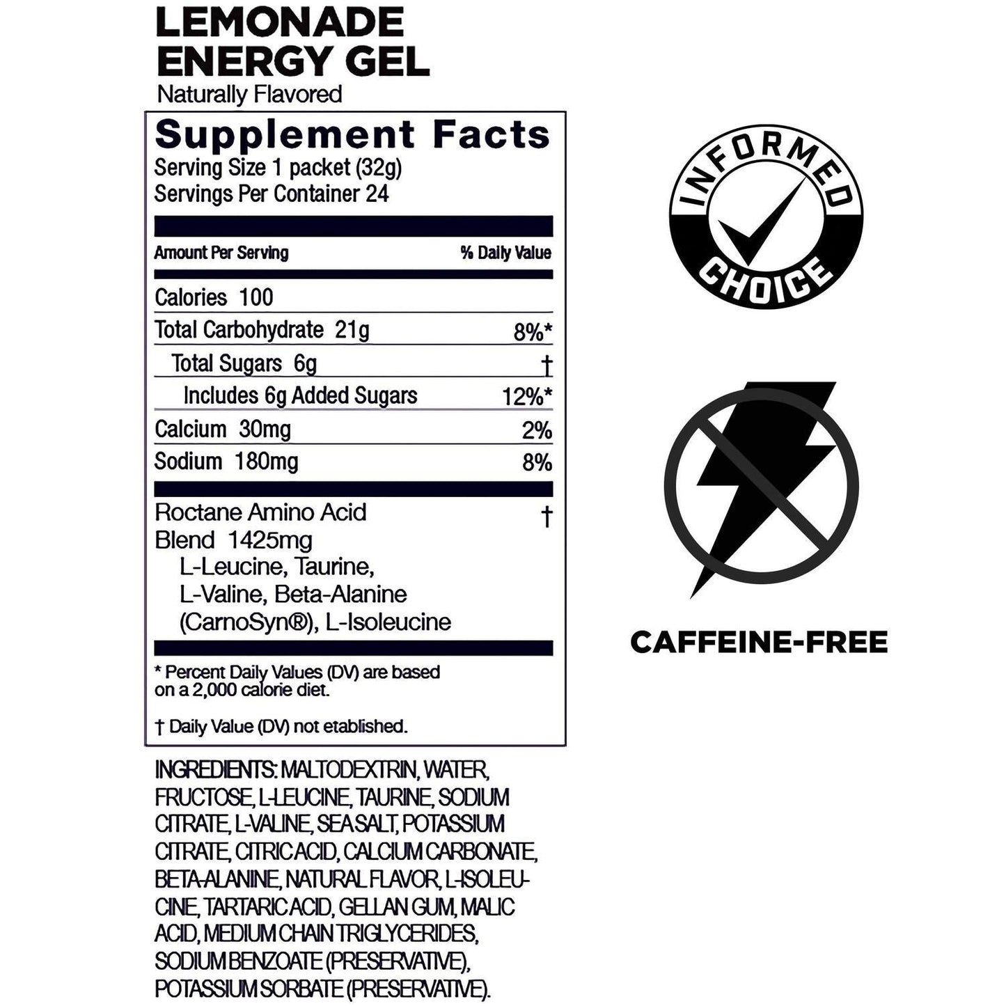 Roctane Gel Energía, Lemonade (24 gels 32g) – GU Energy-Wellu