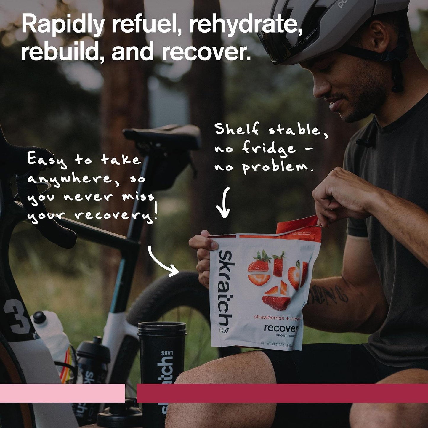 Skratch Labs Endurance Recovery Fresas c/ crema 600gr-Wellu