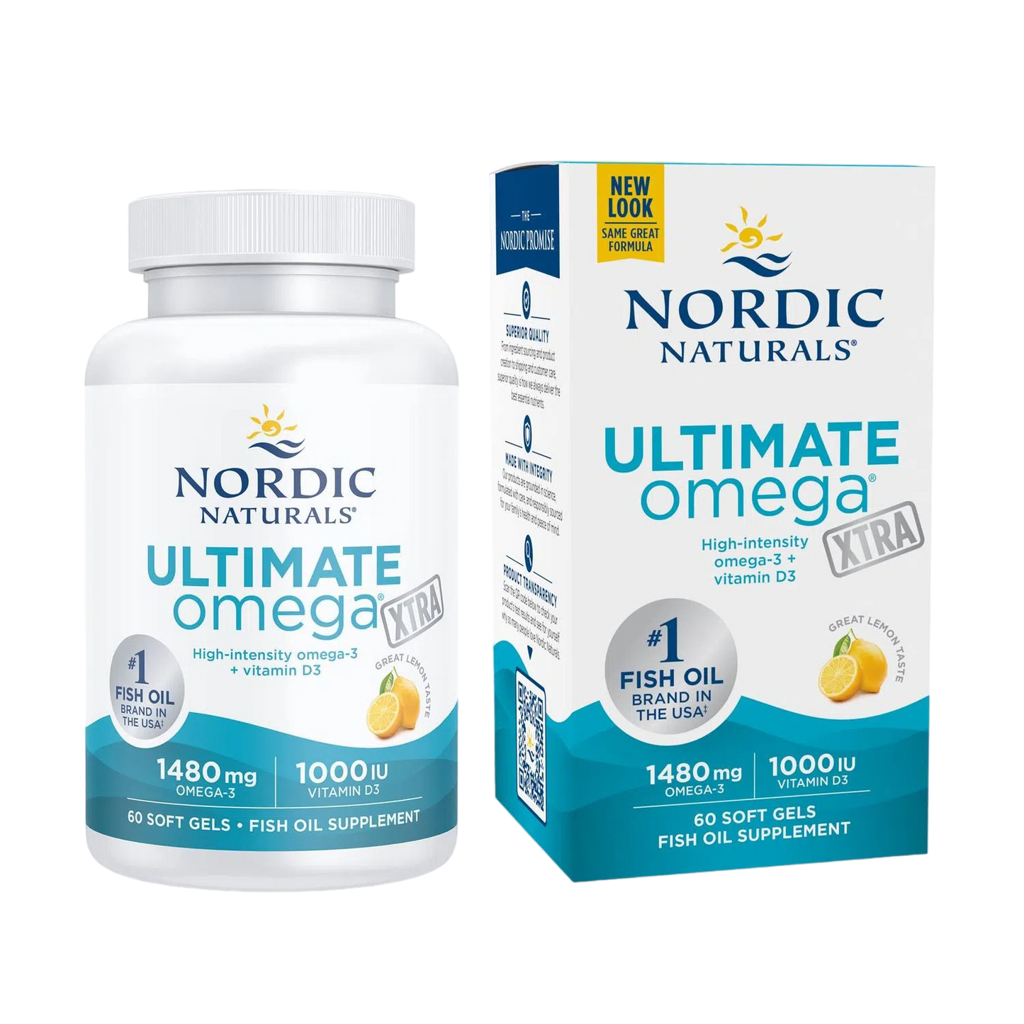Ultimate Omega Xtra, 60 Softgels – Nordic Naturals-Wellu