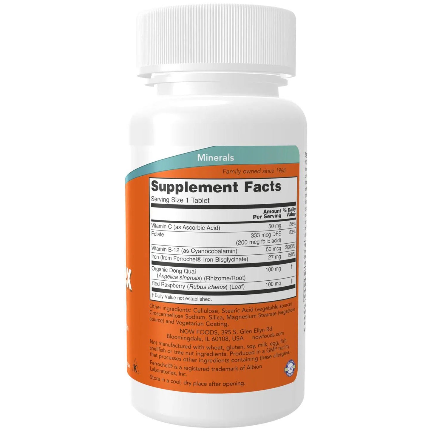 Vegetarianos de complejo de Hierro, 100 Tabletas – NOW Foods-Wellu