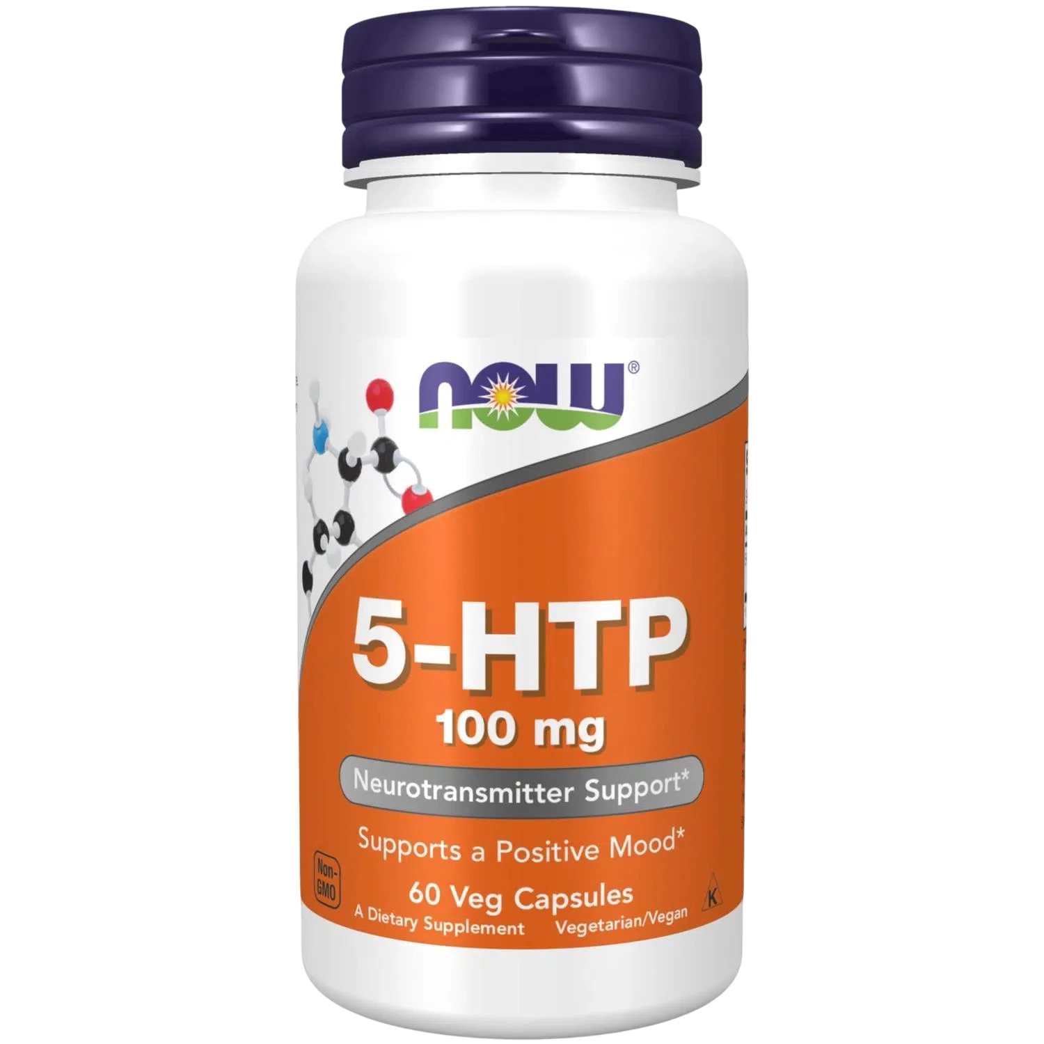 5-HTP de 100 mg, 60 Cápsulas Veg – NOW Foods-Wellu