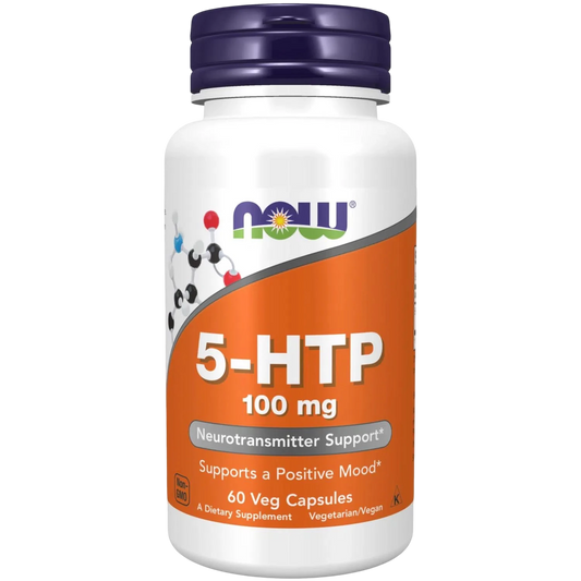 5-HTP de 100 mg, 60 Cápsulas Veg – NOW Foods-Wellu