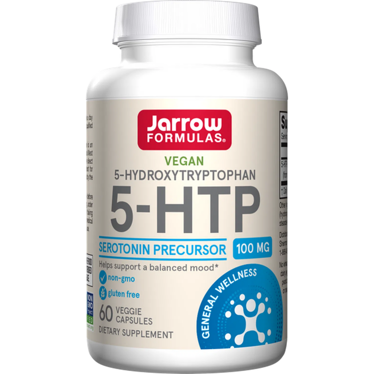 5-Hidroxitriptófano 100mg, 60 Vcaps – Jarrow Formulas-Wellu