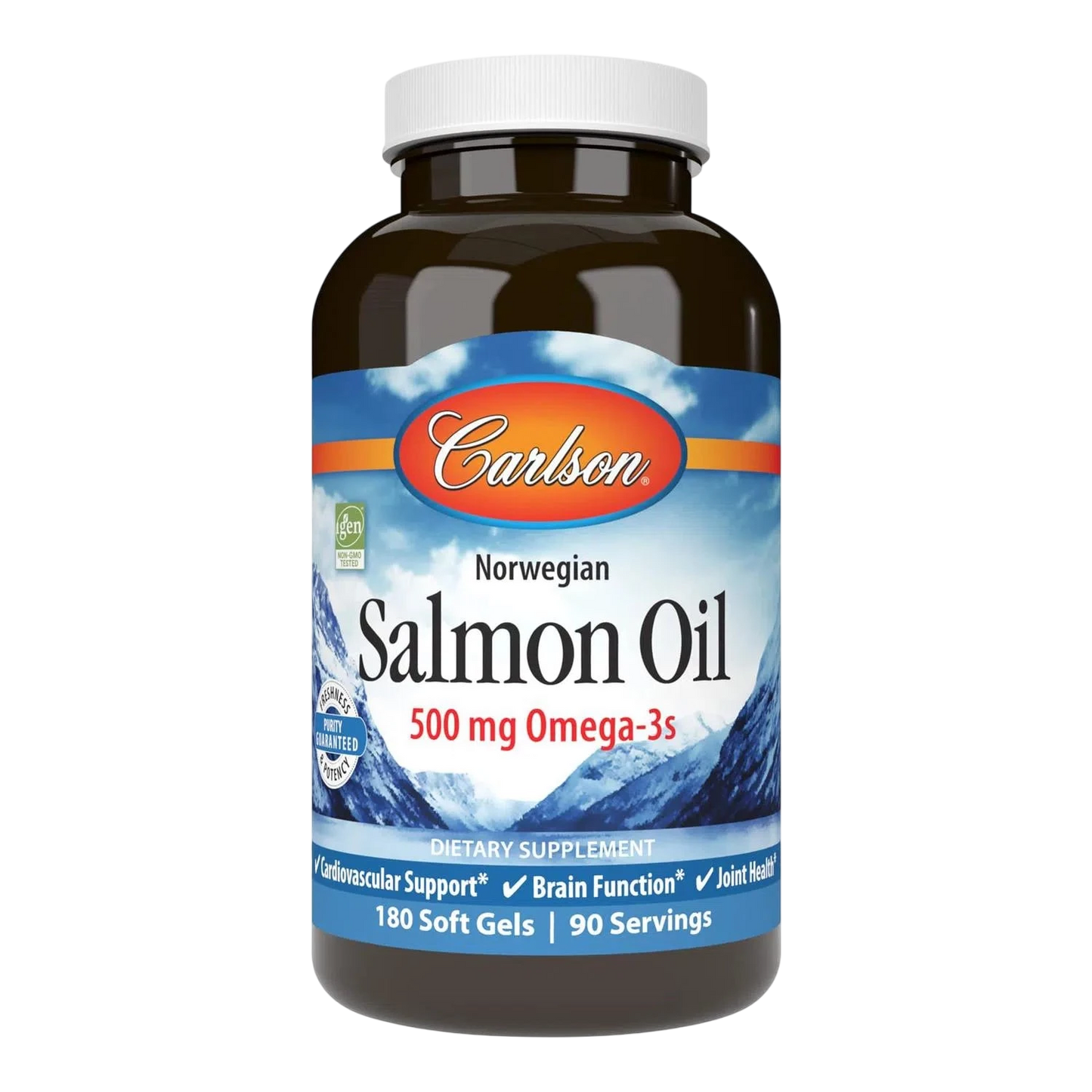 Aceite de Salmón Enriquecido 500mg, 180 Sfgel – Carlson Labs-Wellu