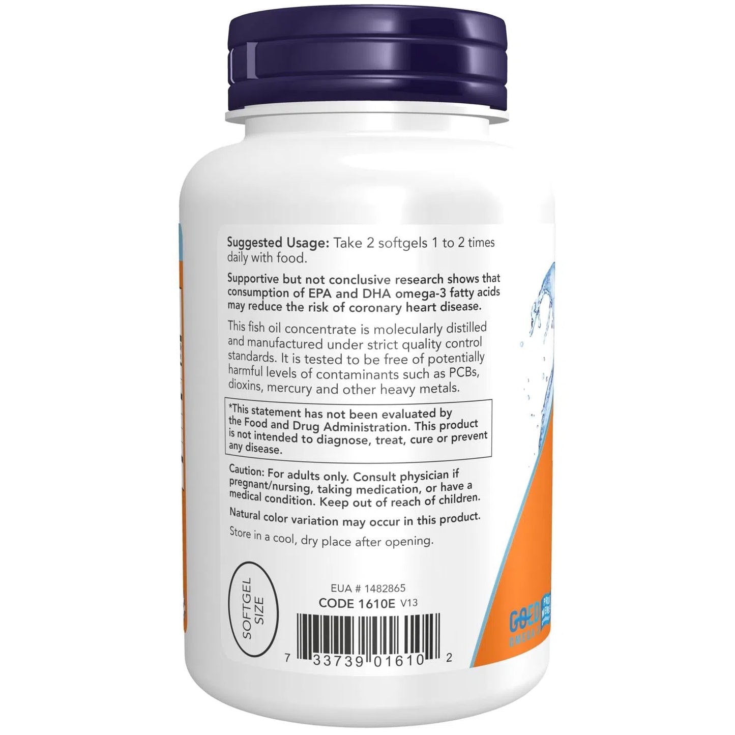 Aceite de pescado DHA-250, 120 Softgels – NOW Foods-Wellu