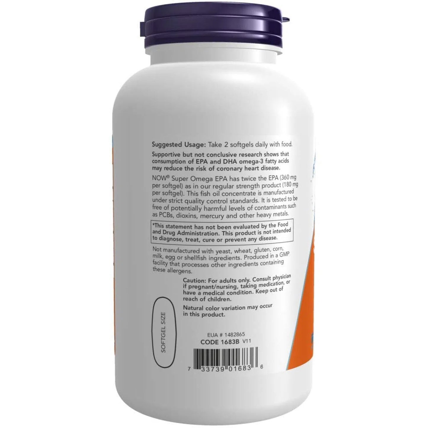 Aceite de pescado Super Omega EPA de doble potencia, 240 Softgels – NOW Foods-Wellu