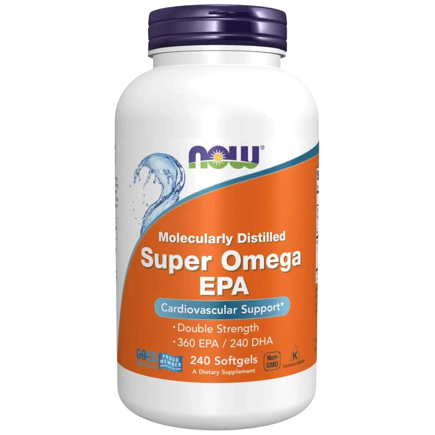 Aceite de pescado Super Omega EPA de doble potencia, 240 Softgels – NOW Foods-Wellu