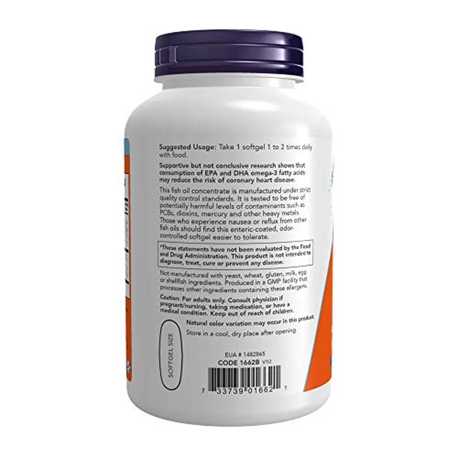 Aceite de pescado Ultra Omega-3 (gelatina bovina), 180 Softgels – NOW Foods-Wellu