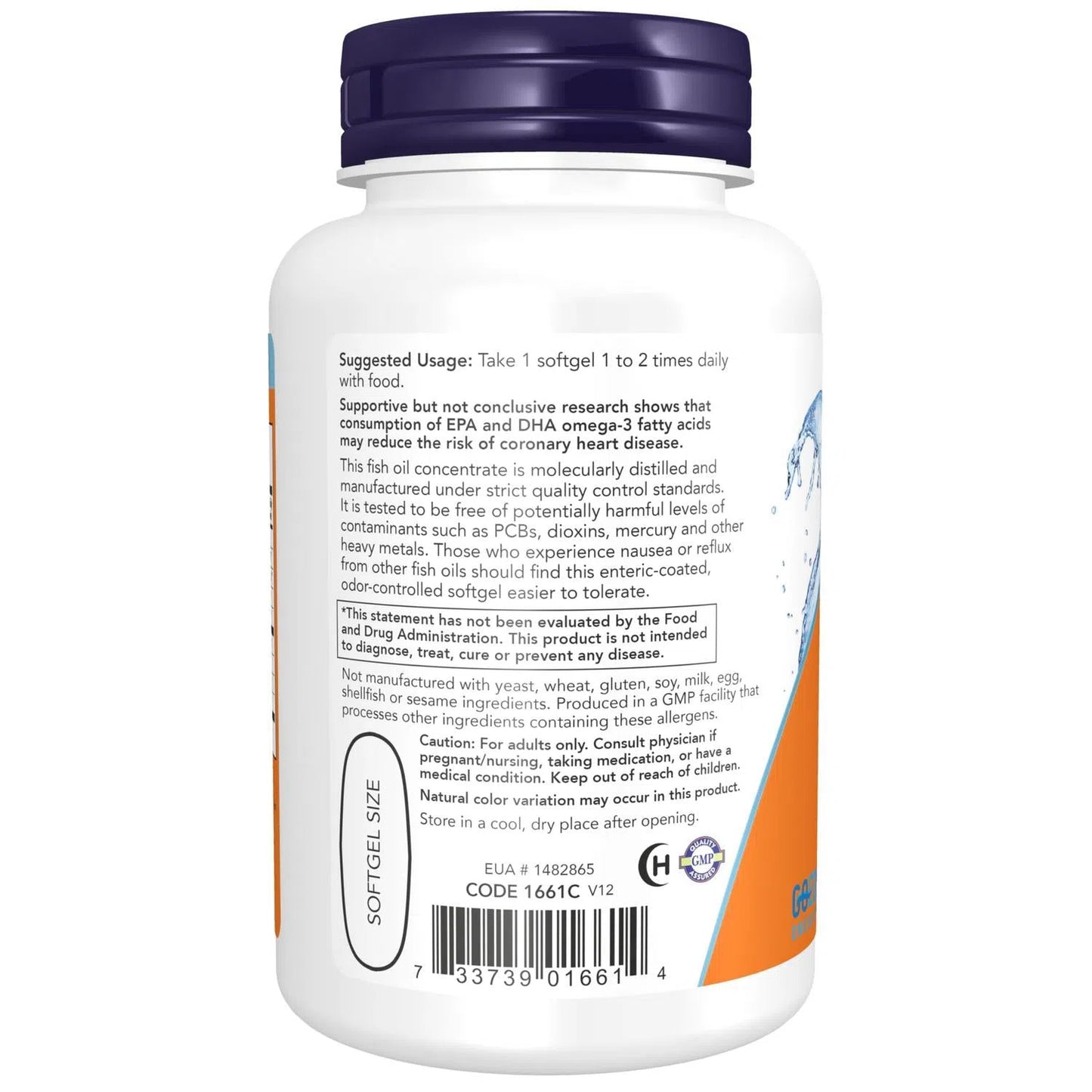 Aceite de pescado Ultra Omega-3 (gelatina bovina), 90 Softgels – NOW Foods-Wellu