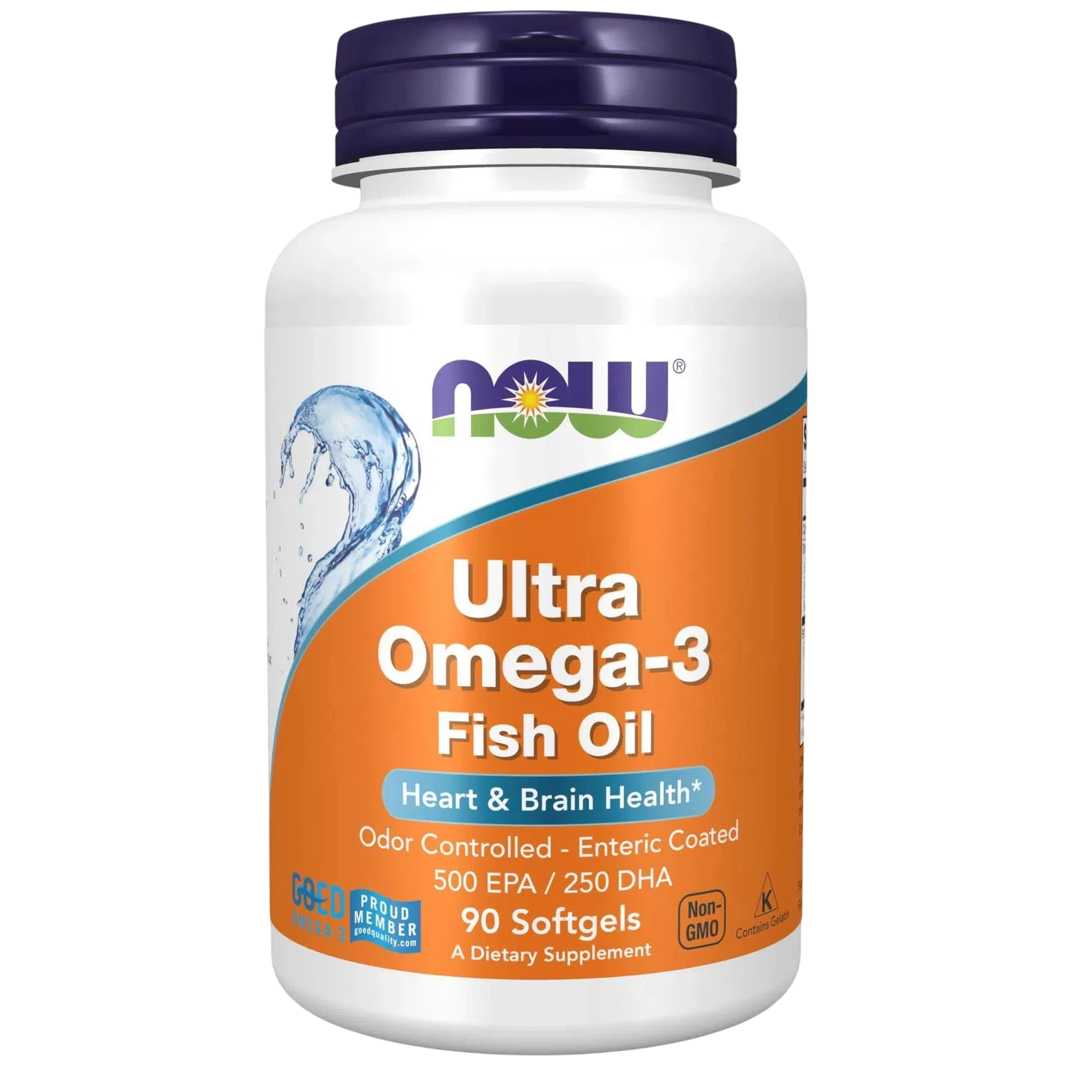 Aceite de pescado Ultra Omega-3 (gelatina bovina), 90 Softgels – NOW Foods-Wellu