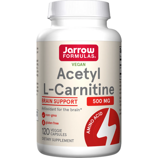 Acetil L-Carnitina 500mg, 60 Vcaps – Jarrow Formulas-Wellu