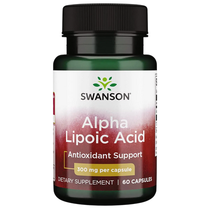 Ácido Alfa Lipoico 300mg, 60 Caps – Swanson – Swanson-Wellu