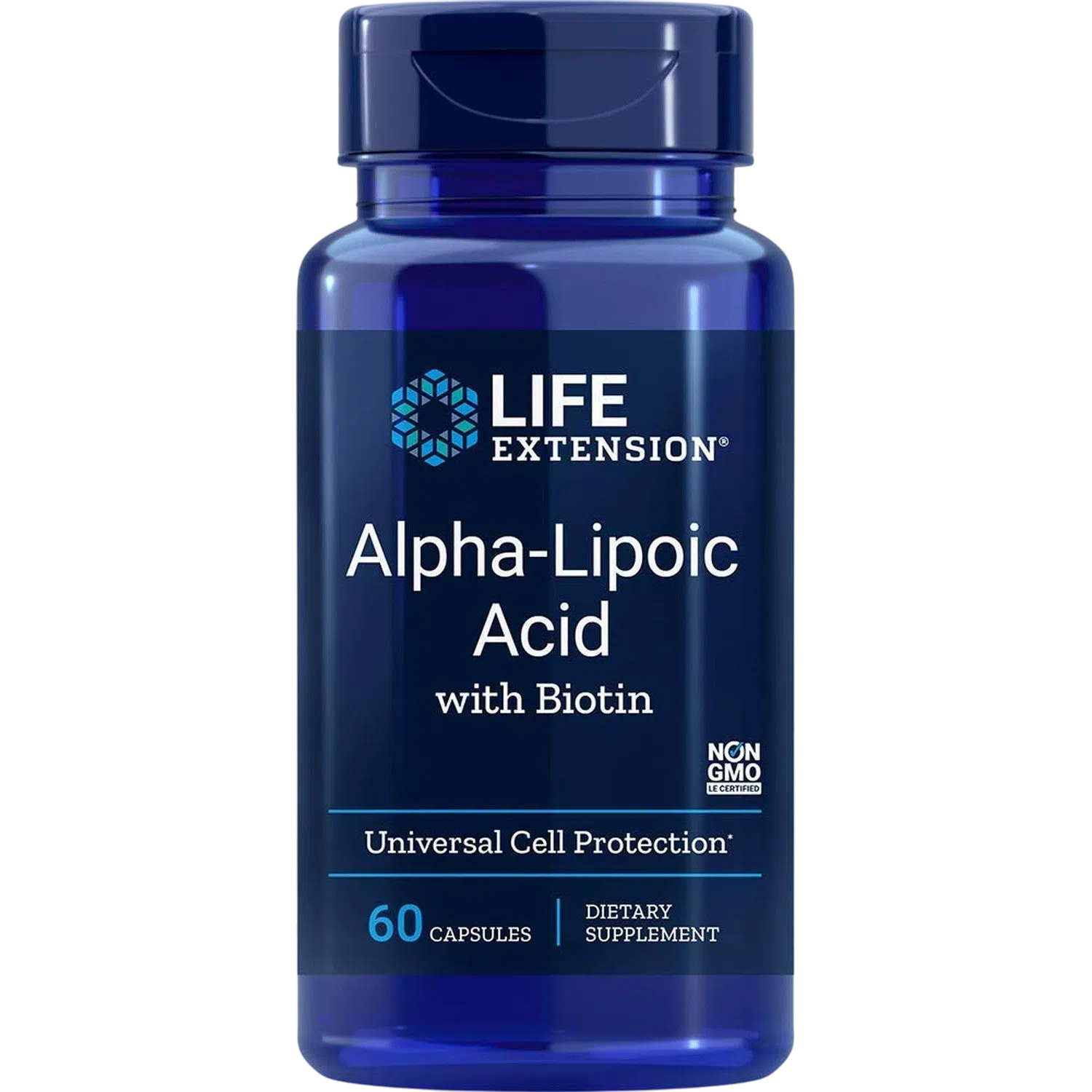 Ácido Alfa-Lipoico con Biotina, 60 Caps – Life Extension-Wellu