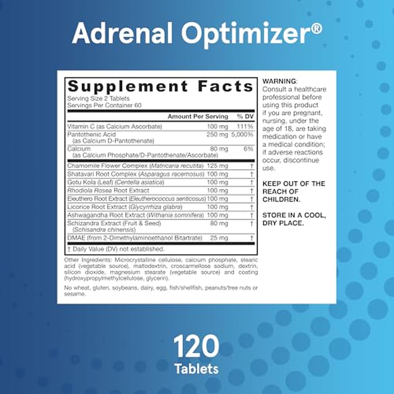 Adrenal Optimizer, 120 Tabletas – Jarrow Formulas-Wellu