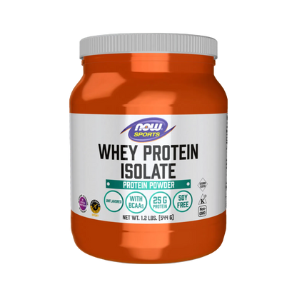 Aislado de proteína de suero, en polvo sin sabor, 1.2 lbs. – NOW Foods-Wellu