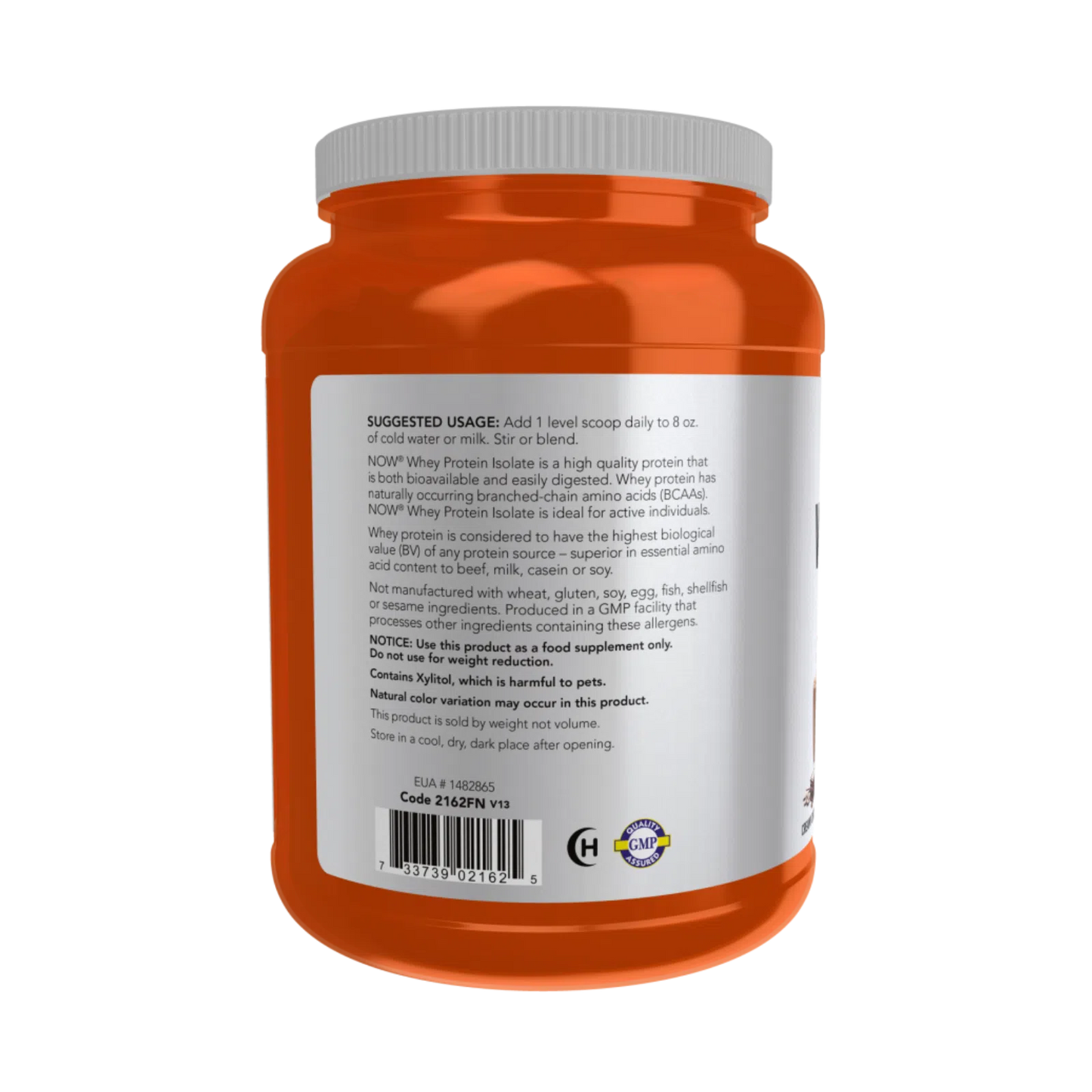 Aislado de proteína de suero, polvo cremoso de chocolate, 1.8 lbs. – NOW Foods-Wellu