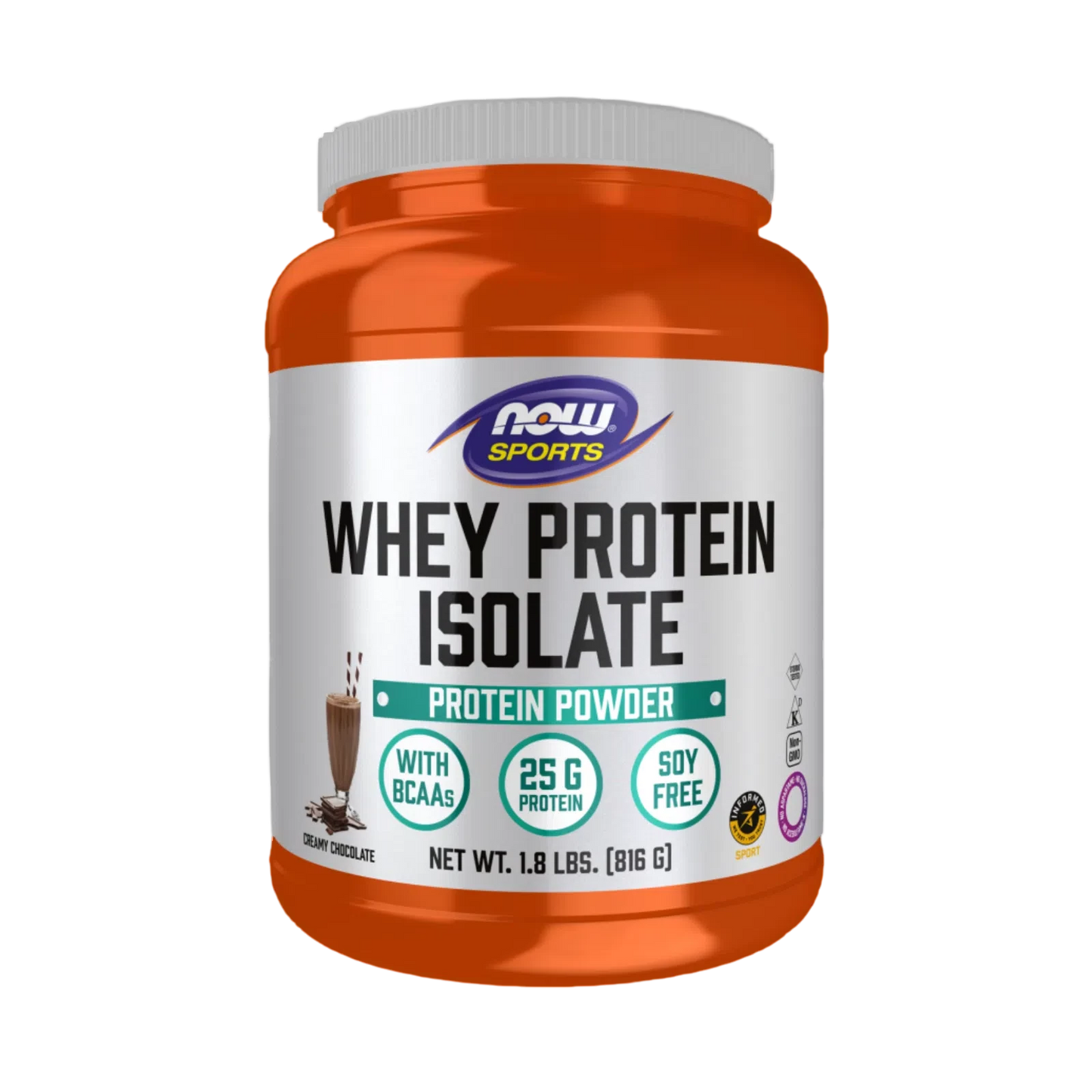 Aislado de proteína de suero, polvo cremoso de chocolate, 1.8 lbs. – NOW Foods-Wellu