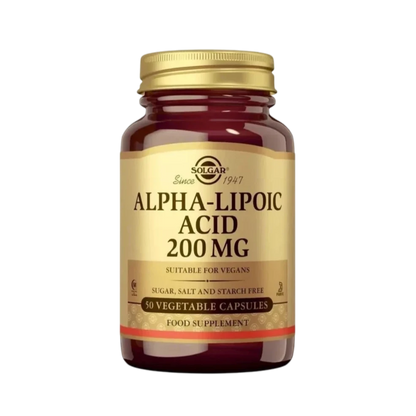 Alpha Lipoic Acid 200mg, 50 Capsulas – Solgar-Wellu