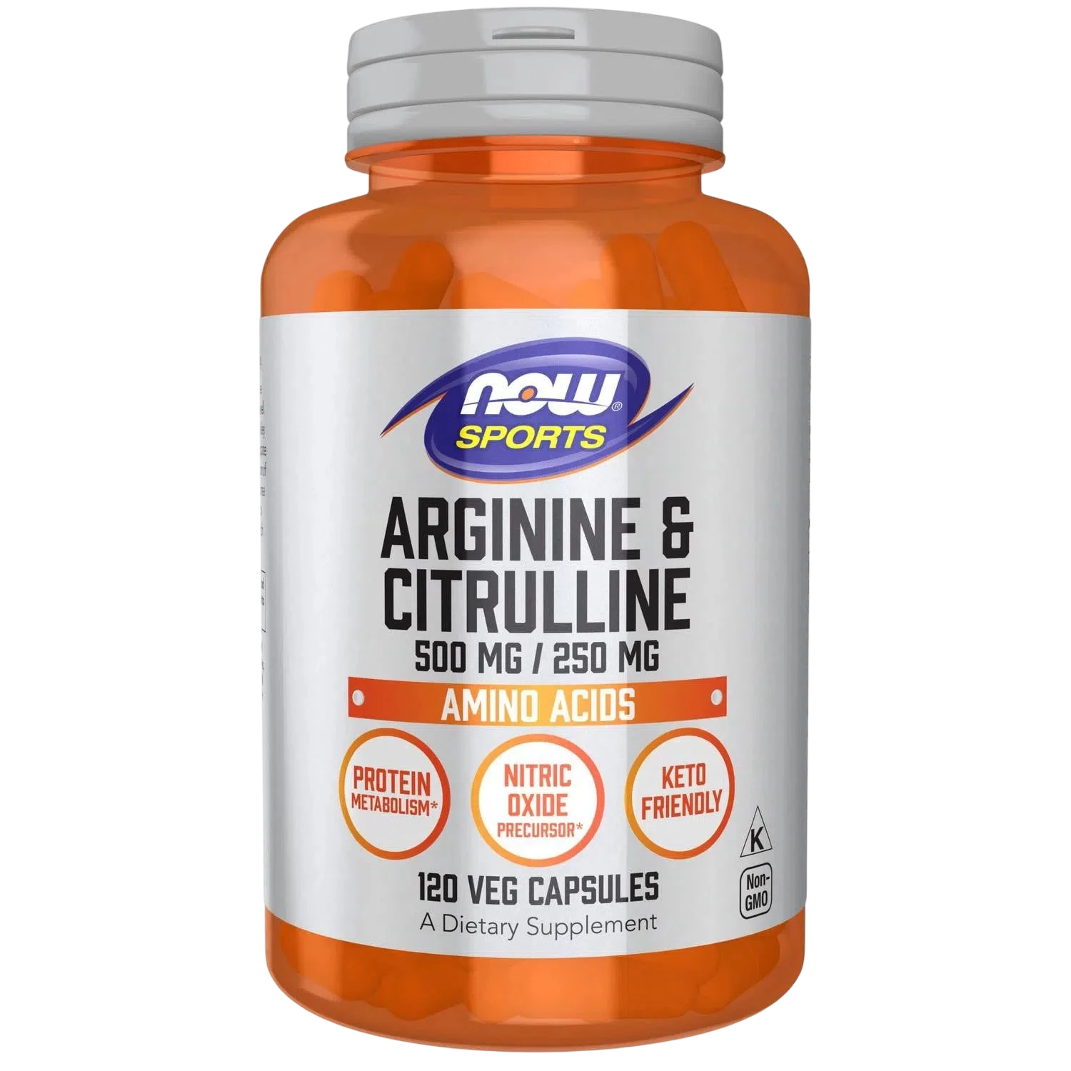 Arginina 500mg & Citrulina 250mg 120 veg caps-Wellu