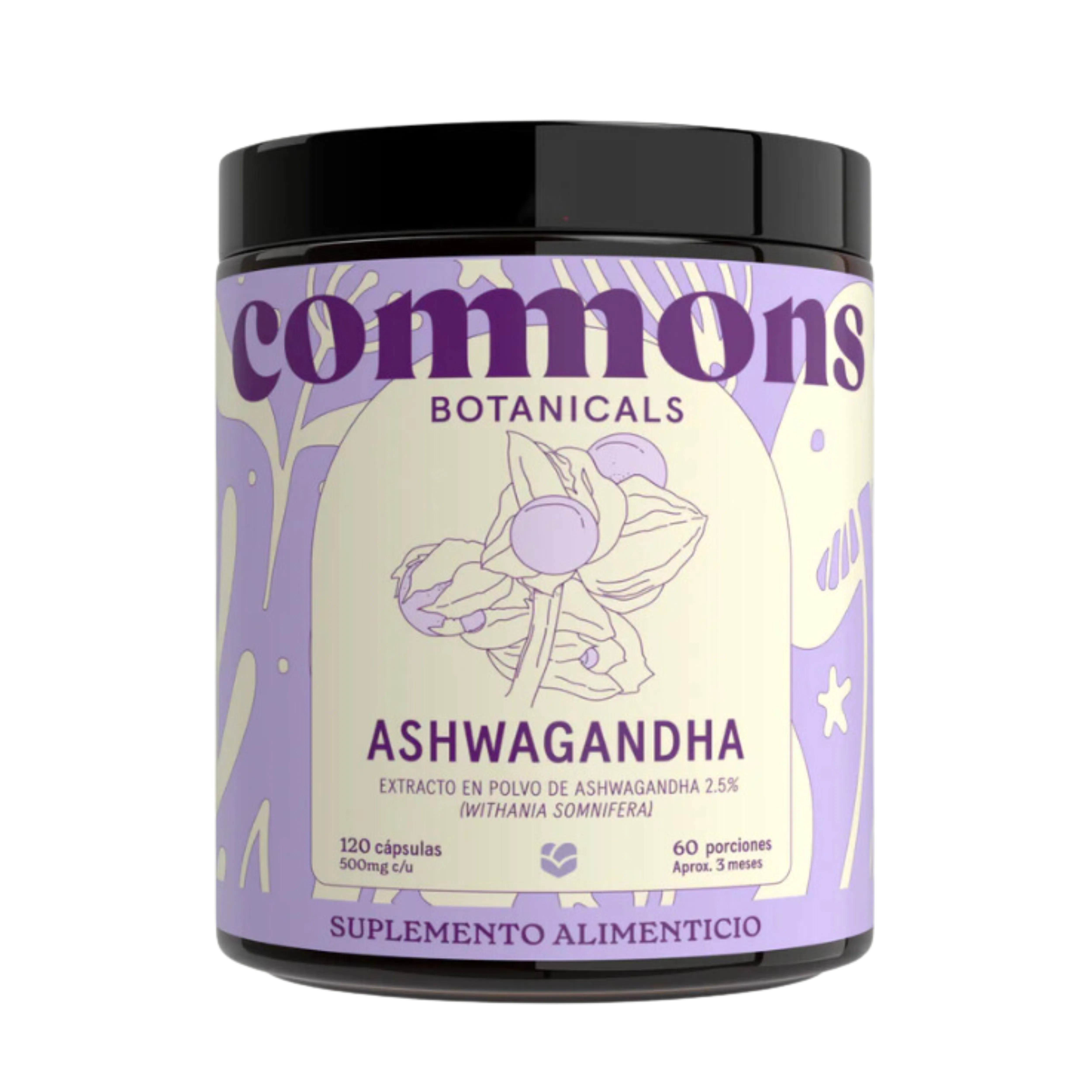 Ashwagandha, 120 cápsulas – Commons-Wellu