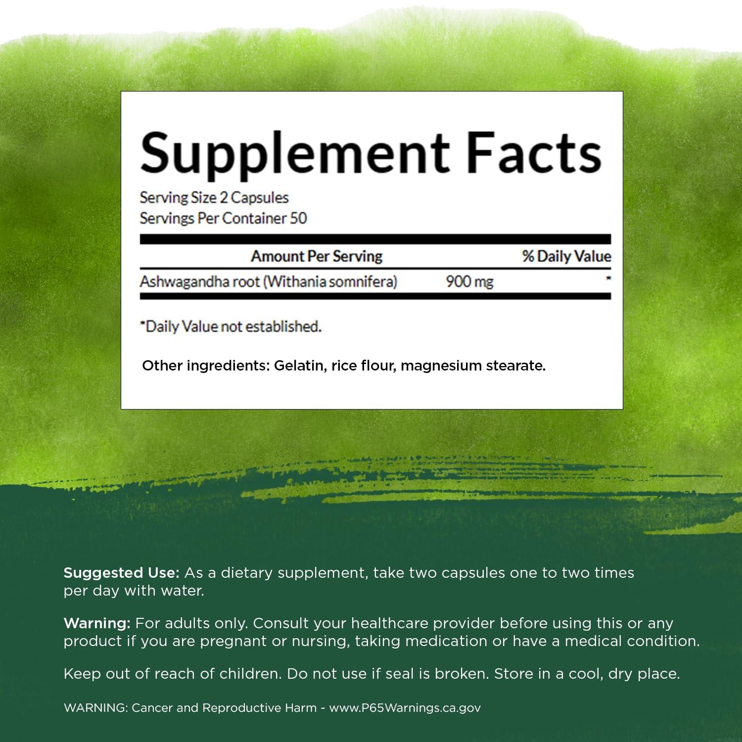 Ashwagandha 450mg, 100 Caps – Swanson-Wellu