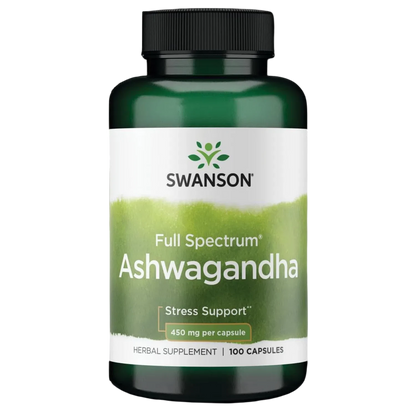 Ashwagandha 450mg, 100 Caps – Swanson-Wellu