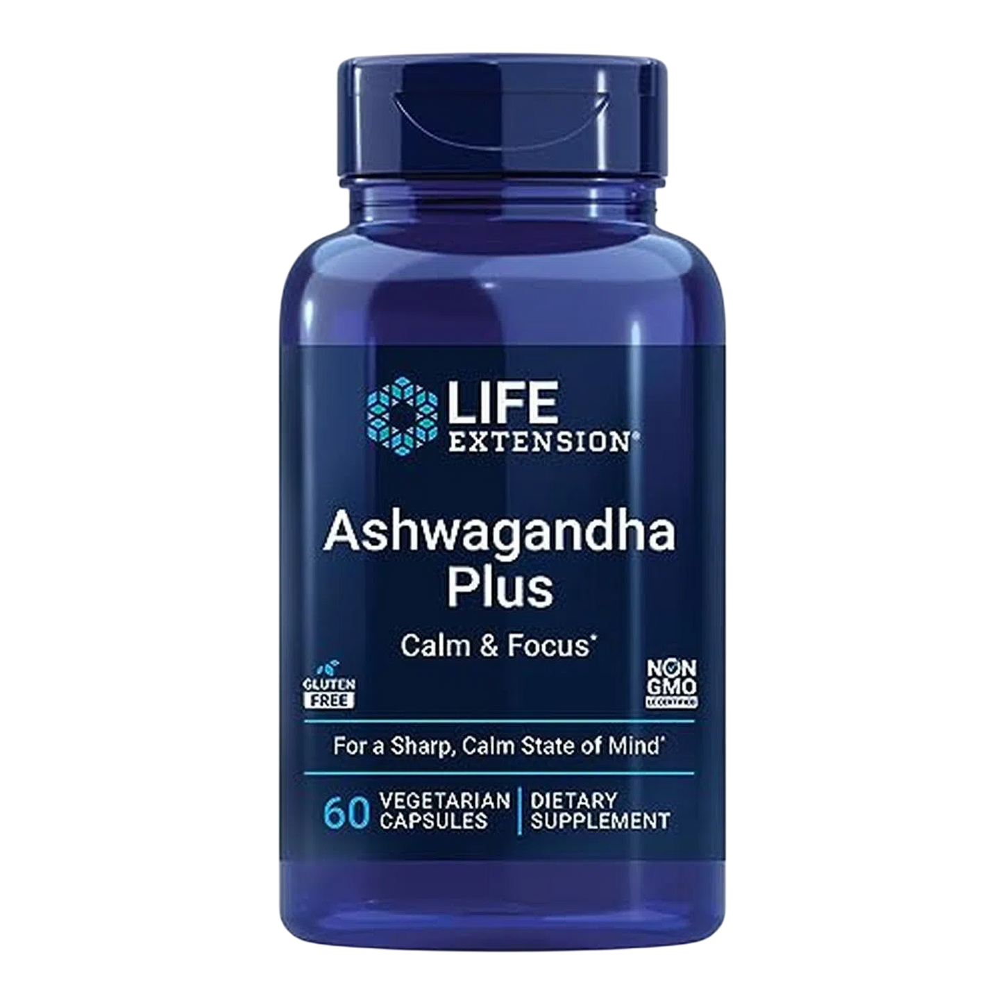 Ashwagandha Plus, 60 Cáps Vegetarianas – Life Extension-Wellu