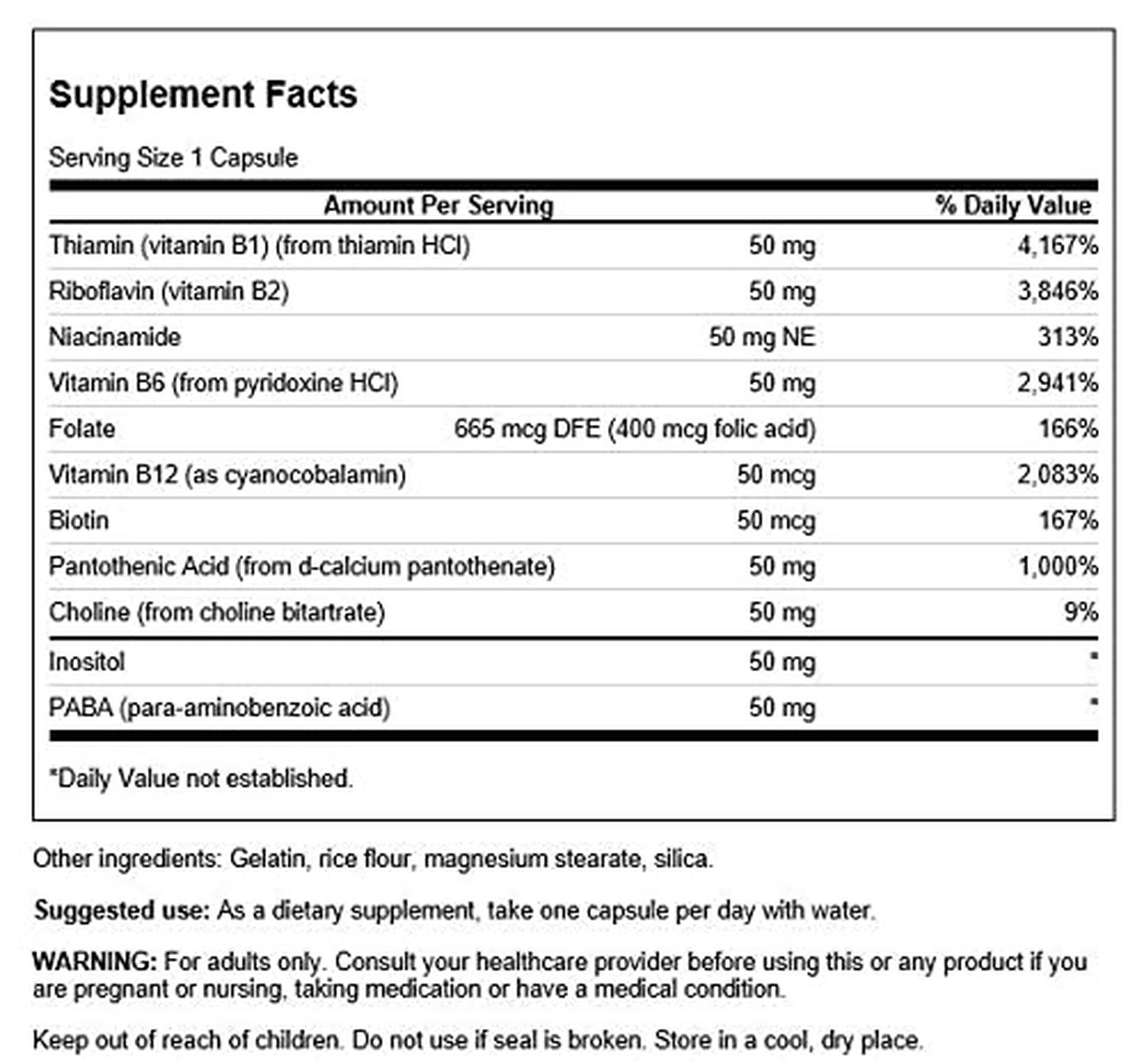 Balance B-50 Complex, 100 Caps – Swanson-Wellu