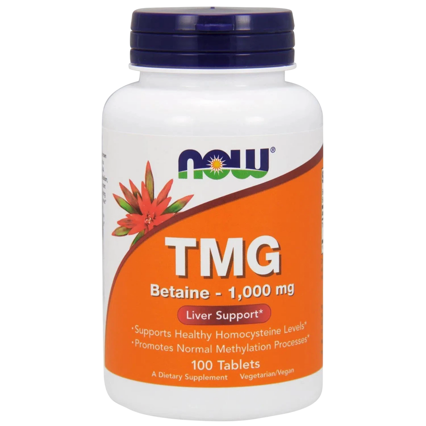 Betaína TMG de 1000 mg, 100 Tabletas – NOW Foods-Wellu