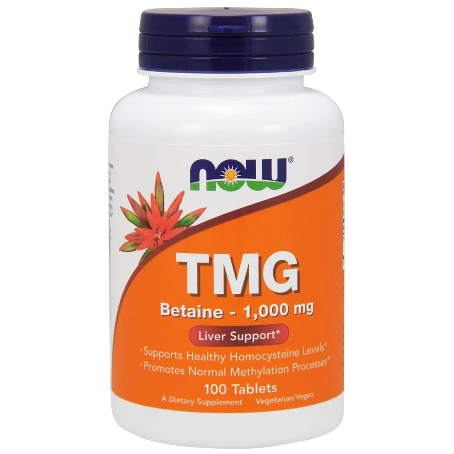 Betaína TMG de 1000 mg, 100 Tabletas – NOW Foods-Wellu