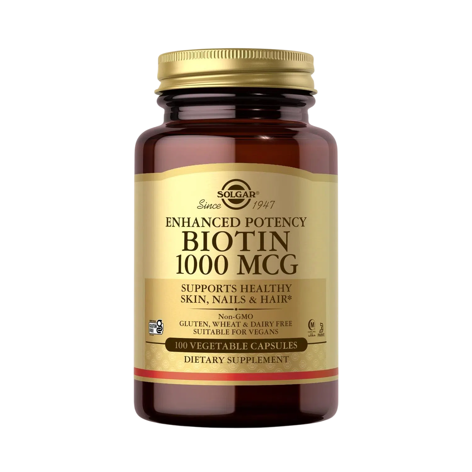 Biotin 1000mcg, 100 Capsulas – Solgar-Wellu