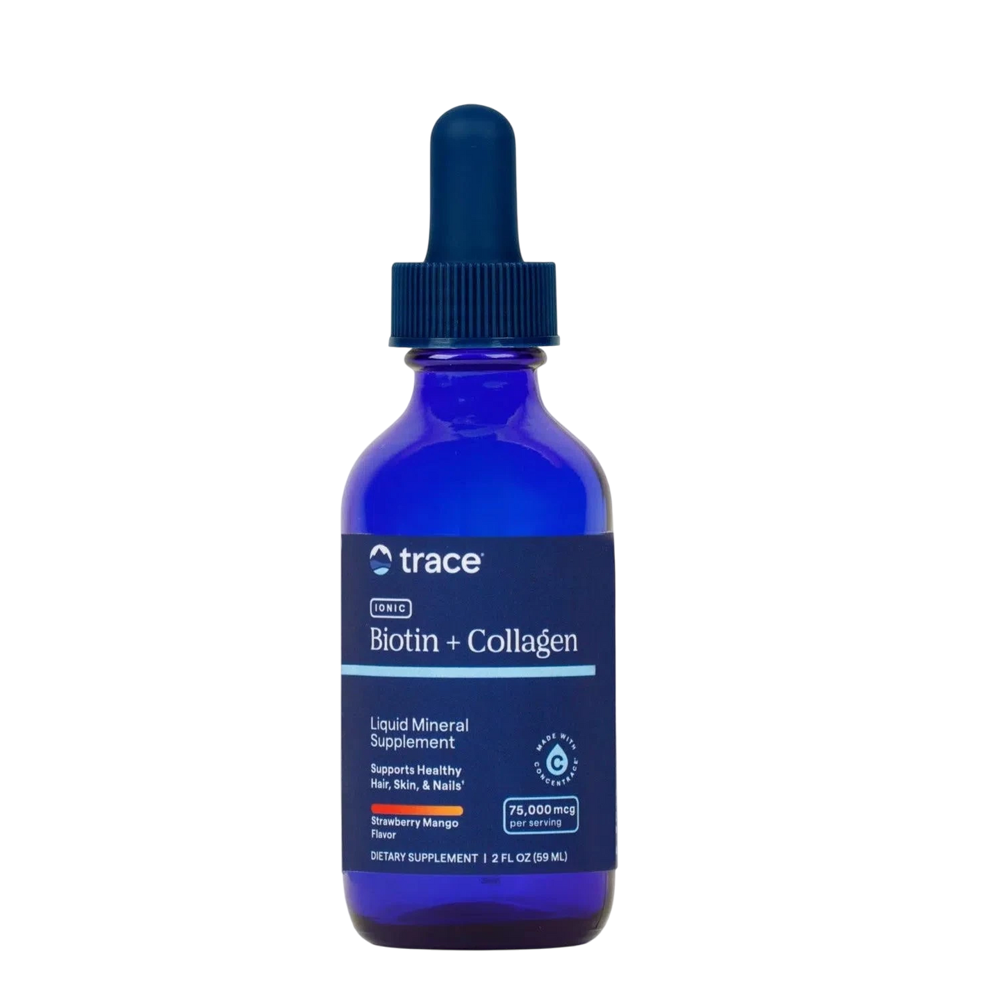 Biotin + Colageno, 59 ml – Trace Minerals-Wellu