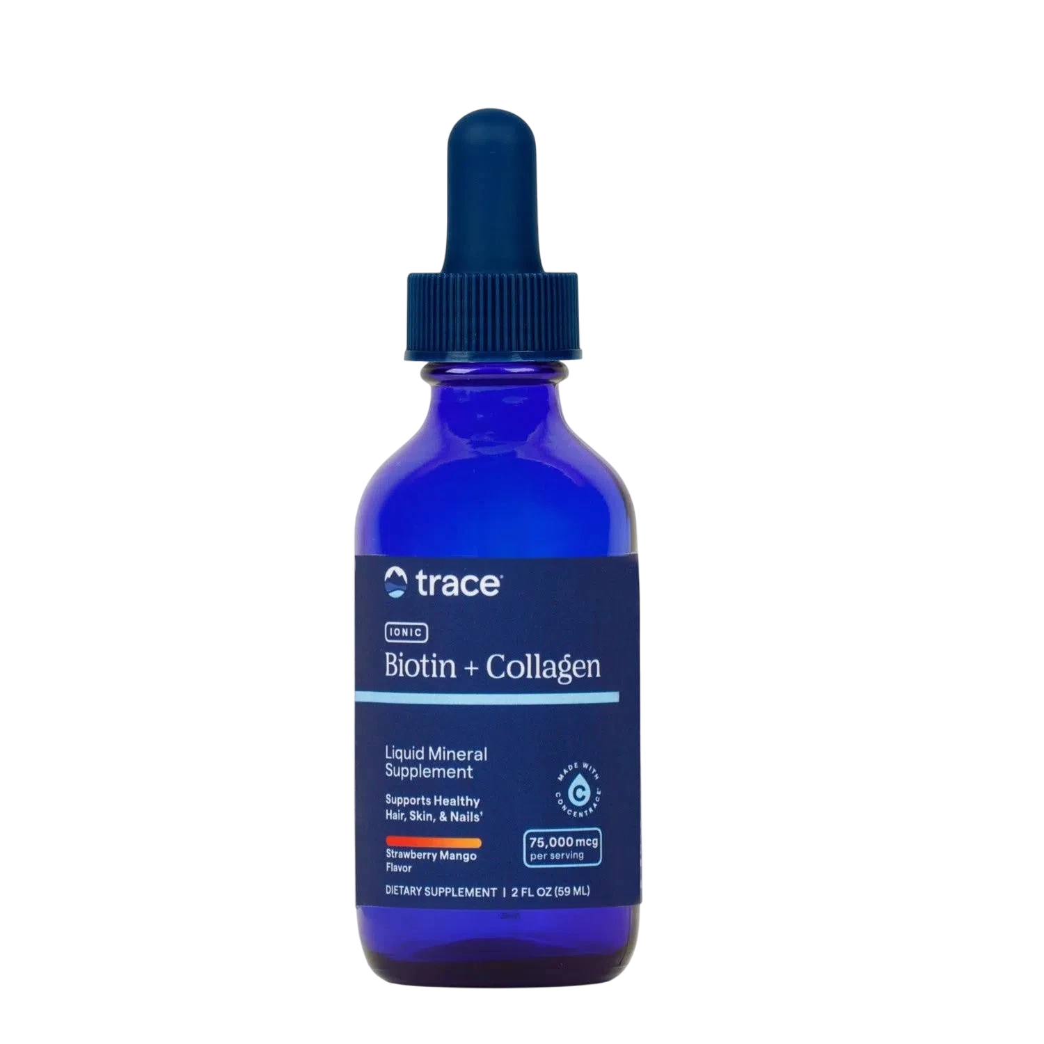 Biotin + Colageno, 59 ml – Trace Minerals-Wellu