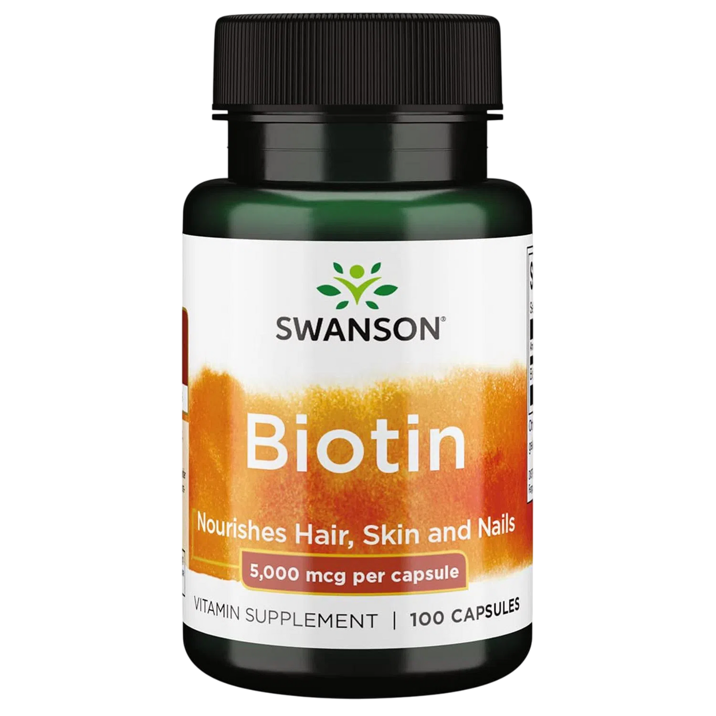 Biotina 5,000 mcg, 100 Caps – Swanson-Wellu