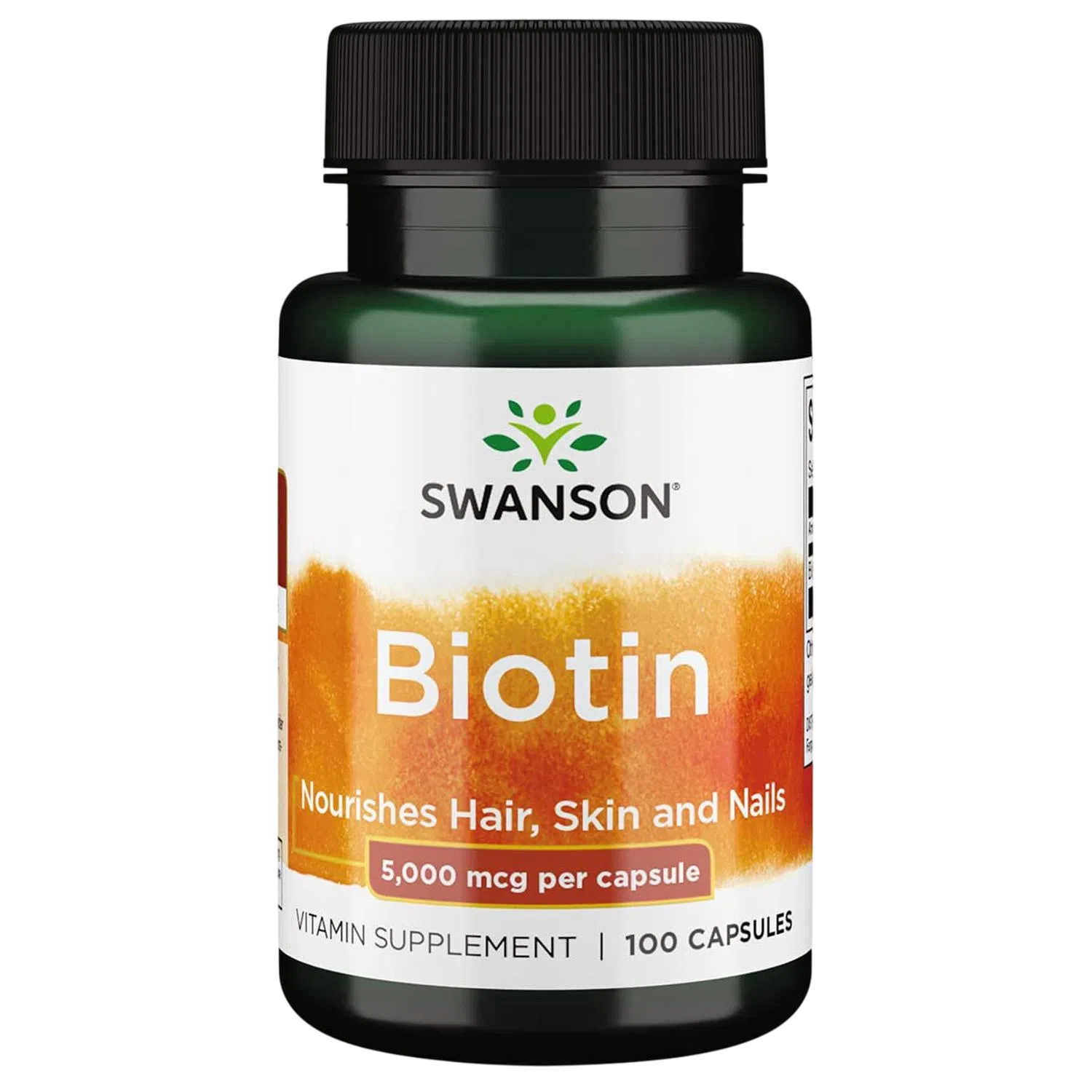 Biotina 5,000 mcg, 100 Caps – Swanson-Wellu