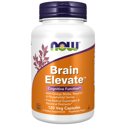 Brain Elevate Función Cognitiva 120 cápsulas – NOW Foods