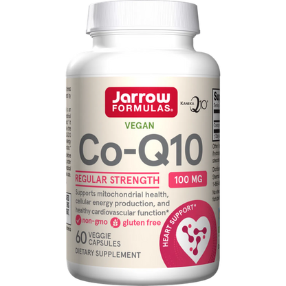 COQ-10 100mg, 60 Capsulas Vegetales – Jarrow Formulas-Wellu