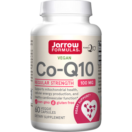 COQ-10 100mg, 60 Capsulas Vegetales – Jarrow Formulas-Wellu