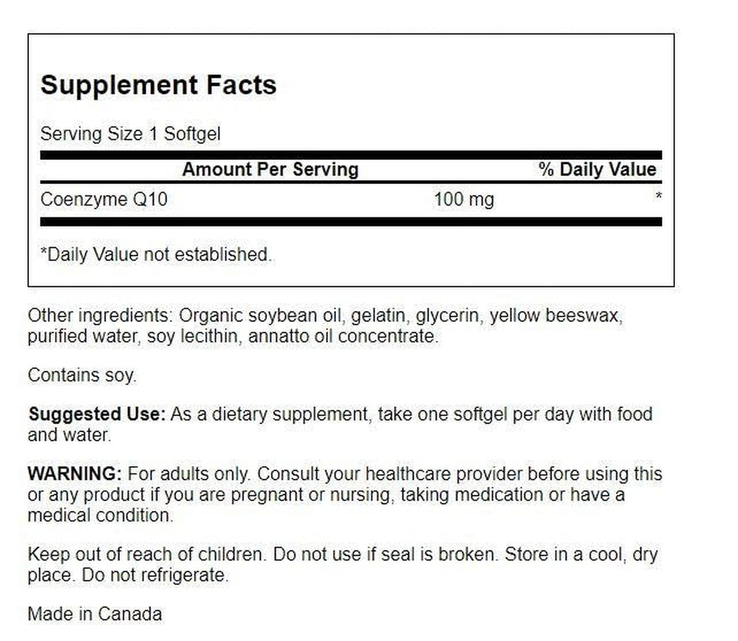 COQ-10 Salud Cardiovascular, 100 Softgels – Swanson-Wellu